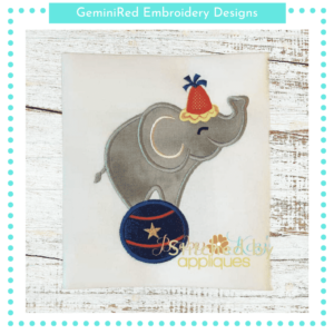 Circus Elephant {Four Sizes}