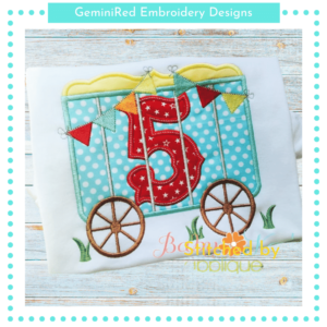 Circus Train Numbers {Four Sizes}