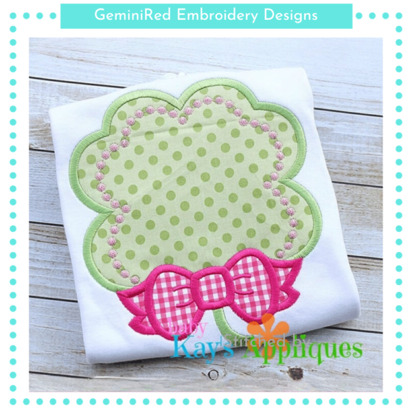 Clover with a Bow {Four Sizes} - Image 2