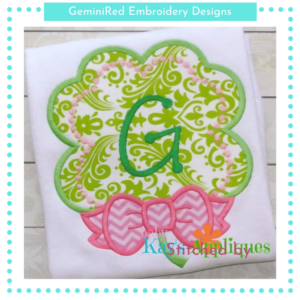 Clover with a Bow {Four Sizes}