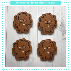 Cocker Spaniel Dog Feltie {4x4}