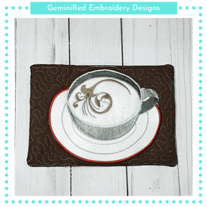 Coffee or Cocoa Mug Rug {5x7}