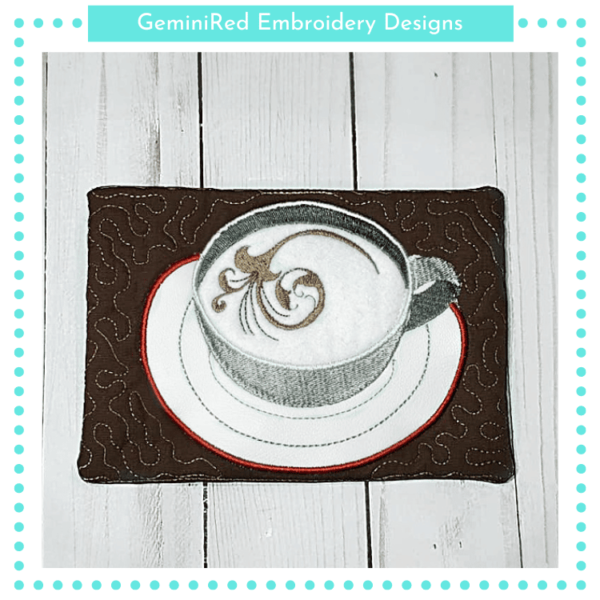 Coffee or Cocoa Mug Rug {5x7}