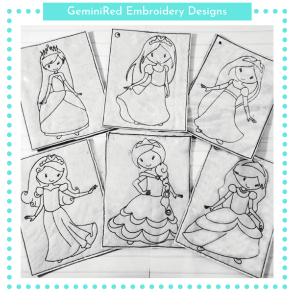 Color Me Princess Pages Set {Two Sizes} - Image 2
