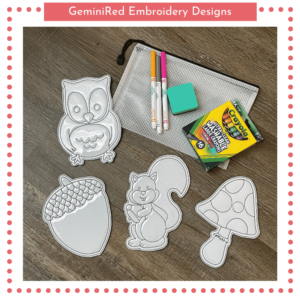 Color Me Woodland Creatures {5x7}