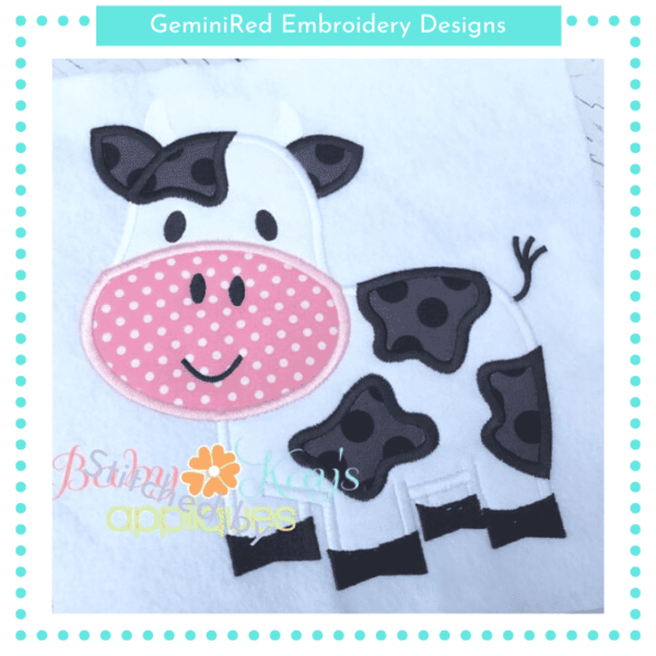 Cow Appliqué {Four Sizes}