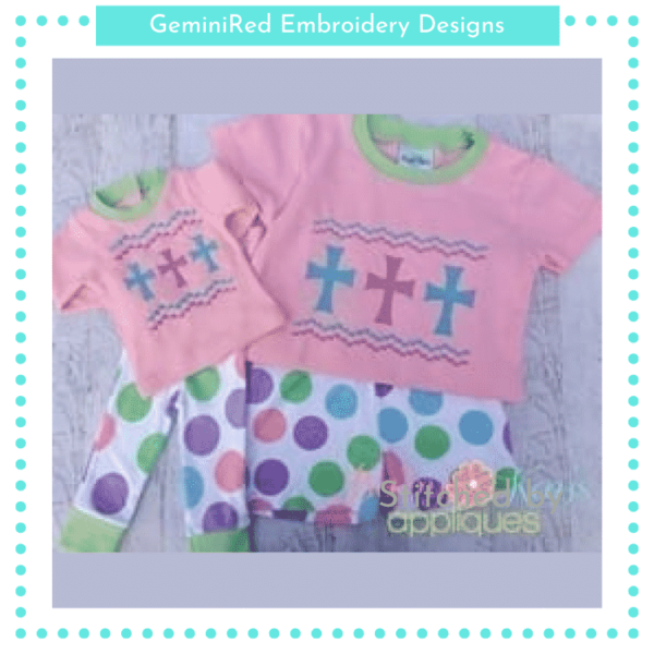 Cross Faux Smock {Three Sizes}