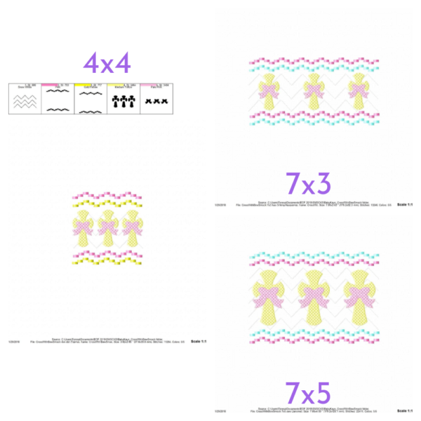 Crosses with Bow Faux Smock {Three Sizes} - Image 2