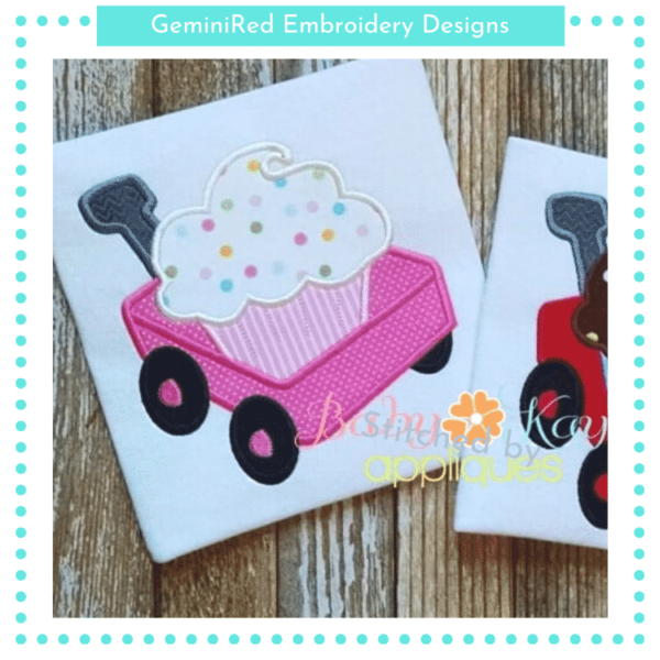 Cupcake in a Wagon {Four Sizes} - Image 2