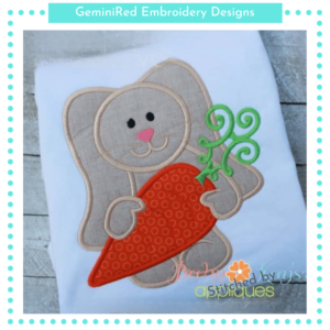 Cute Bunny with Carrot {Four Sizes}