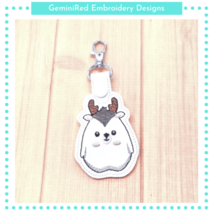 Cute Deer Key Fob {Eyelet & Snap}
