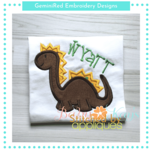Cute Dinosaur {Four Sizes}