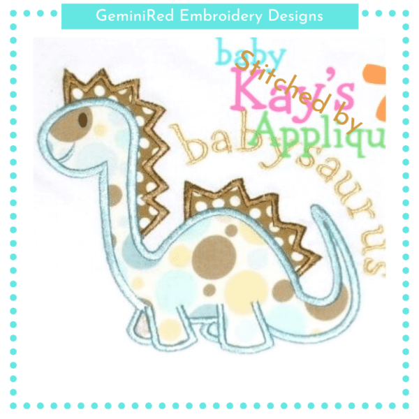 Cute Dinosaur {Four Sizes} - Image 2