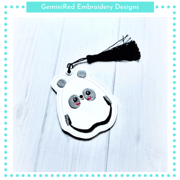 Cute Panda Bookmark {4x4}