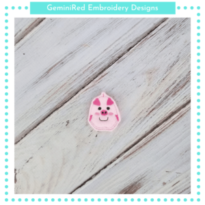 Cute Pig Feltie {4x4}