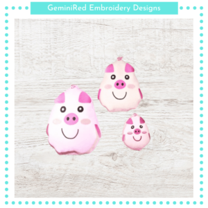 Cute Pig Stuffie {Three Sizes}