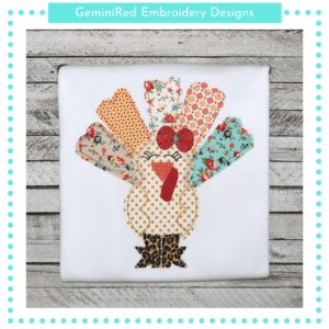 Cute Turkey Girl {Four Sizes}