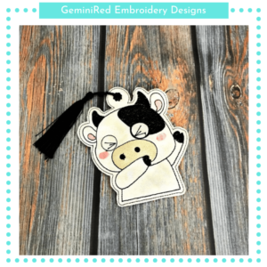 Dabbing Cow Bookmark {5x7}