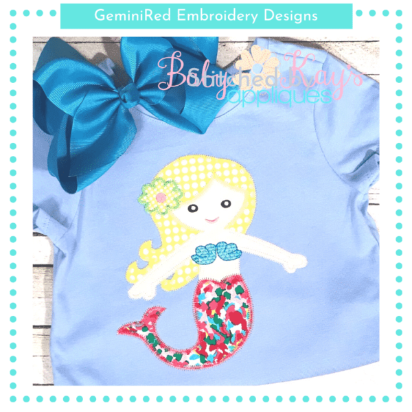 Dancing Mermaid Zigzag Stitching {Four Sizes} - Image 3