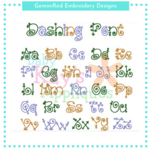 Dashing Font {Five Sizes}
