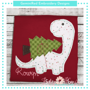 Dinosaur with Tree {Four Sizes}