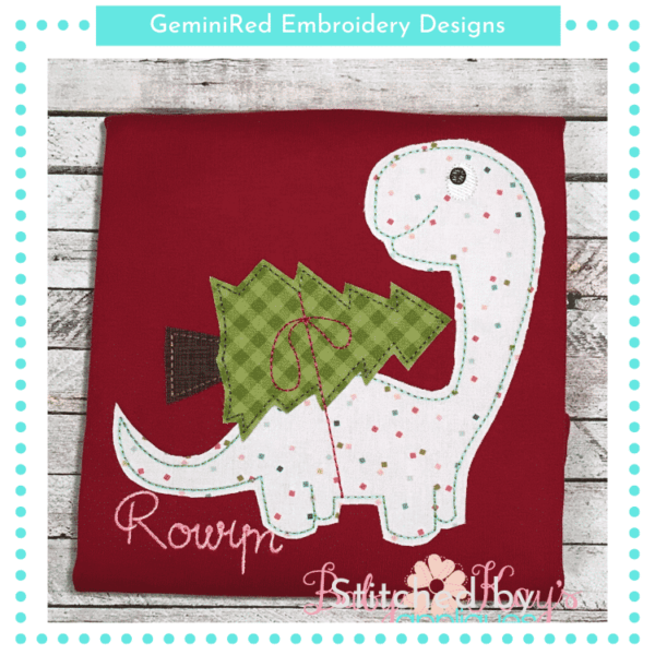 Dinosaur with Tree {Four Sizes}