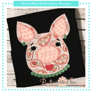 Diva Pig Zigzag {Four Sizes}