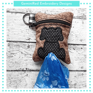 Doggie Appliqué Poo Bag {4x4}