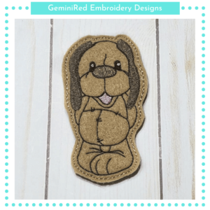 Doggie Play Animal Feltie {4x4}