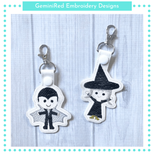 Dracula Key Fob {Eyelet & Snap} - Image 2