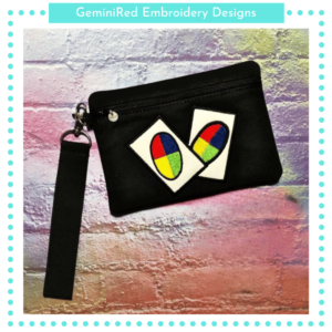Draw One Card Game Zipper Bag {Two Designs}