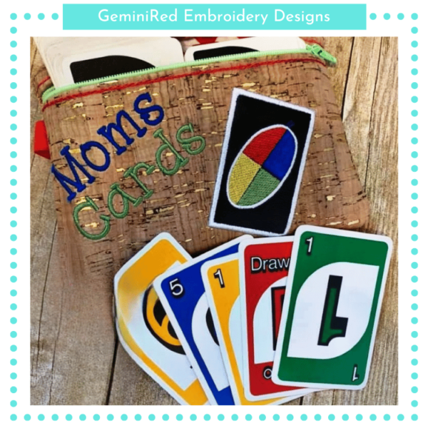 Draw One Card Game Zipper Bag {Two Designs} - Image 2