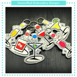 Drink Mix Key Fob Bundle {Six Designs}