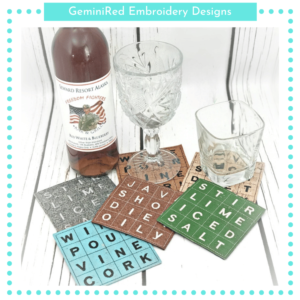 Drink Up Coaster Set 2 {4x4}