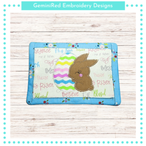 Easter Rabbit Mug Rug {Two Sizes}