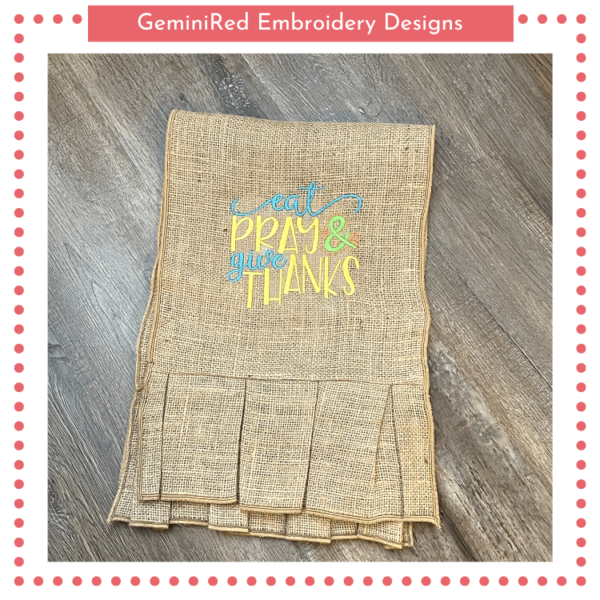 Eat Pray & Give Thanks {Five Sizes} - Image 2