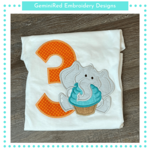 Elephant Birthday Numbers {Four Sizes}