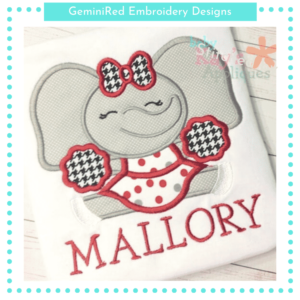 Elephant Cheerleader {Four Sizes}