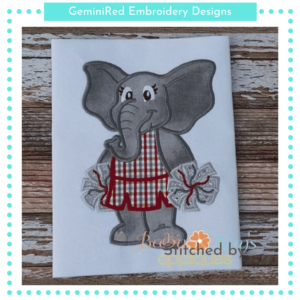 Elephant Cheerleader Mascot {Five Sizes}