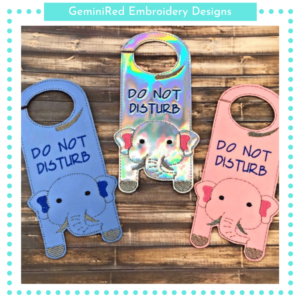 Elephant Door Hanger {Two Sizes}