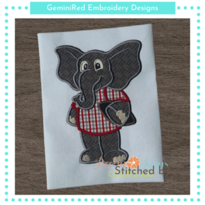 Elephant Mascot Football Player {Five Sizes}