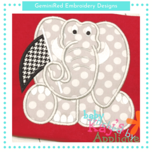 Elephant with Flag {Four Sizes}