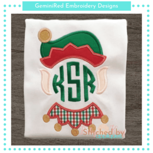 Elf Monogram Topper {Four Sizes}