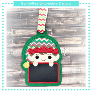 Elf Gift Tag Ornament {5x7}
