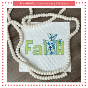 Faith Cross Appliqué {Four Sizes}