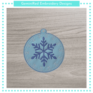 Fancy Snowflake Ornament {4x4}