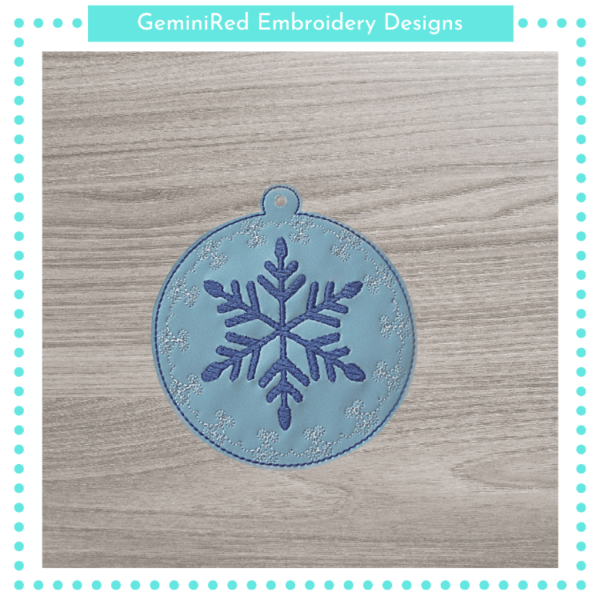 Fancy Snowflake Ornament {4x4}
