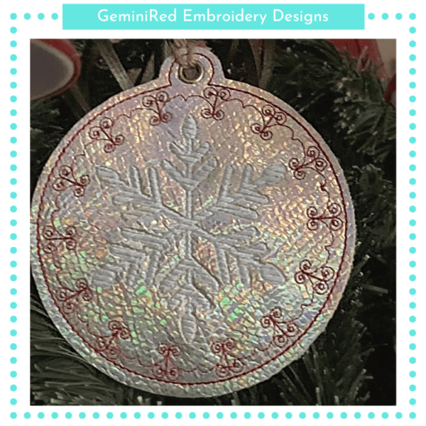 Fancy Snowflake Ornament {4x4} - Image 2