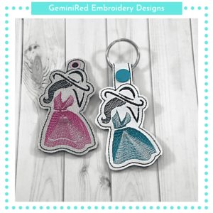 Fashionista 2 Key Fob {Eyelet & Snap}