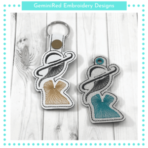 Fashionista 3 Key Fob {Eyelet & Snap}